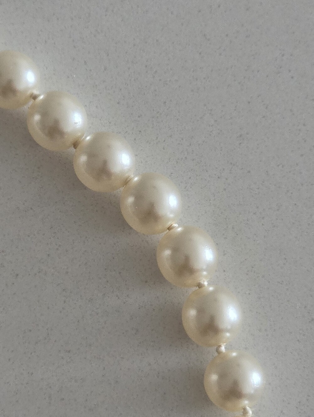 Classic White Pearl Necklace with 24K Gold-Plated Eagle Pendant - Picture 3 of 3